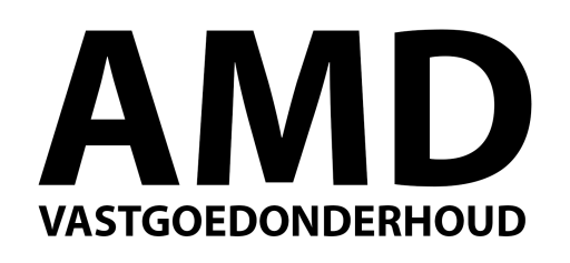 Het logo van AMD Vastgoedonderhoud, uw elektricien voor in Hilversum